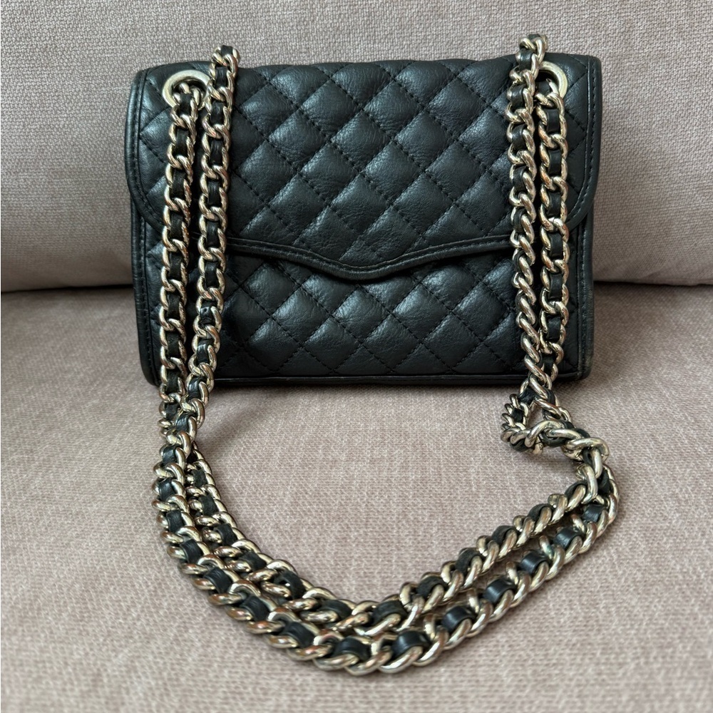 Rebecca Minkoff Black Mini Affair Quilted Leather Crossbody/Shoulder Bag